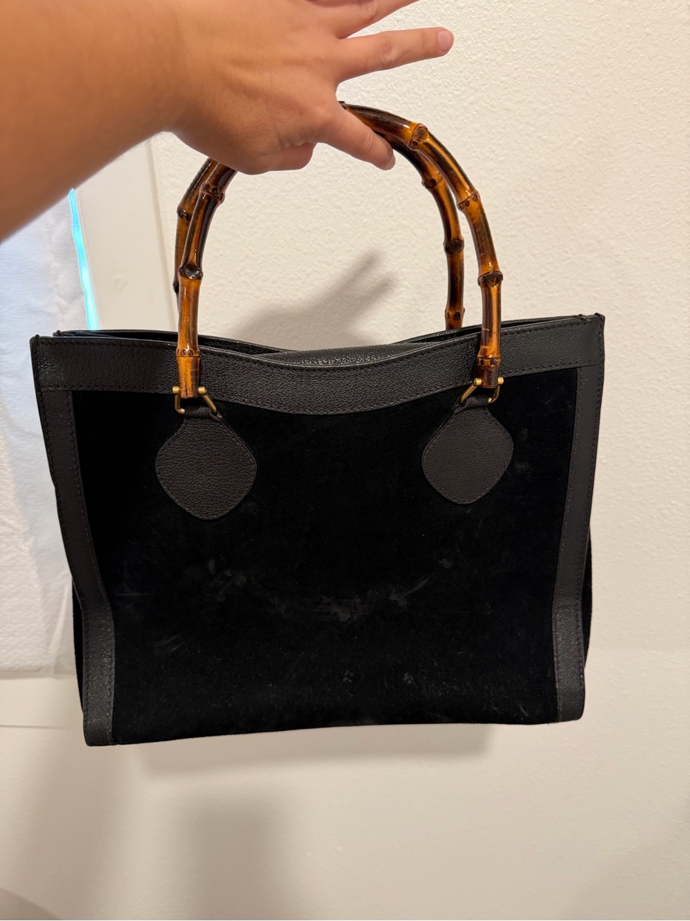 Gucci Black Tote with Bamboo Handles - Picture 1 of 5